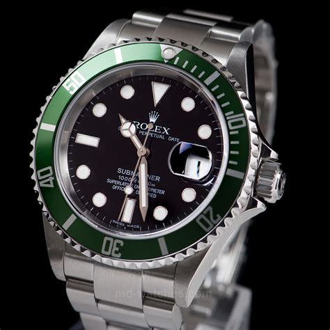 genuine rolex submariner 50th anniversary green bezel insert|rolex 50th anniversary submariner discontinued.